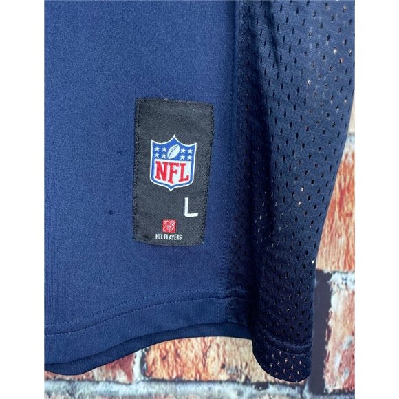 Seattle Seahawks NFL Football #3 Russell Wilson Blue Football Jersey Youth Large - Picture 3 of 4